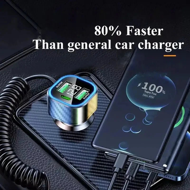 Chargeur allume - cigare spiral 5 - 1 - Fallaitipenser auto accessoires