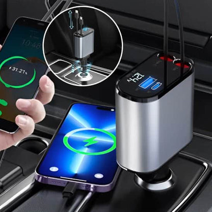 Chargeur allume cigare/2X rétractable™ - Fallaitipenser auto accessoires