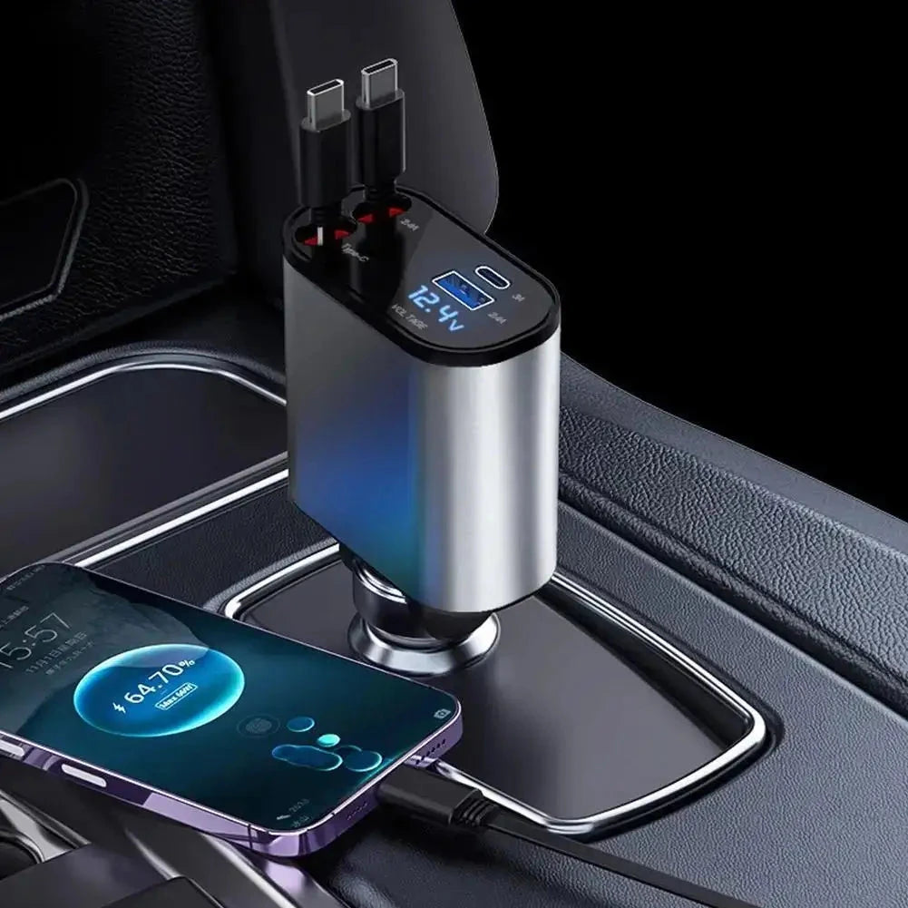 Chargeur allume cigare/2X rétractable™ - Fallaitipenser auto accessoires