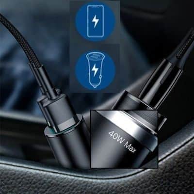 chargeur allume cigare/y double usb une prise cigare™ - Fallaitipenser auto accessoires