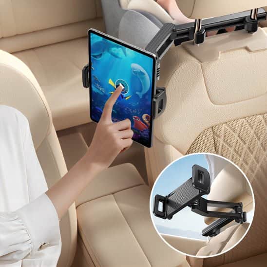 SUPPORT TABLETTE VOITURE/appuis tête extensible - Fallaitipenser auto accessoires
