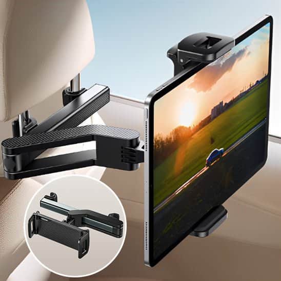 SUPPORT TABLETTE VOITURE/appuis tête extensible - Fallaitipenser auto accessoires