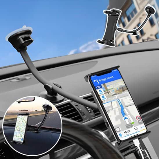 SUPPORT TABLETTE VOITURE/flexibe - ventouses - Fallaitipenser auto accessoires