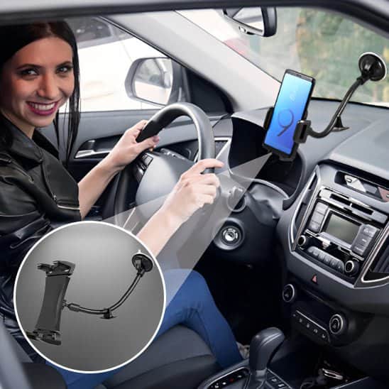 SUPPORT TABLETTE VOITURE/flexibe - ventouses - Fallaitipenser auto accessoires