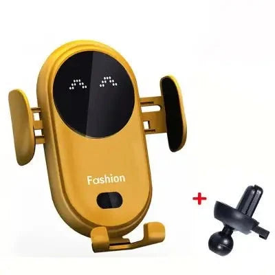 support telephone voiture jaune